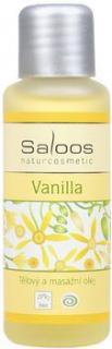 Vanilla masážní olej Saloos (BIO olej, exotická vůně)