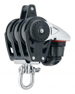 Harken 40mm Triple Carbo Block w/Cam Cleat and Becket