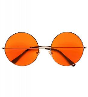Brýle barevné skla větší Barva: oranžová