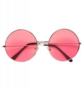 Brýle barevné skla větší Barva: růžová