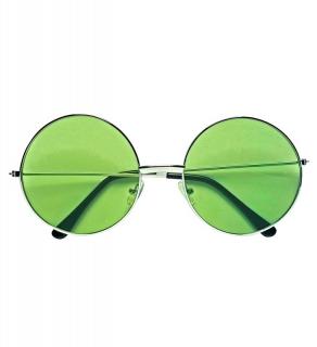 Brýle barevné skla větší Barva: Zelená