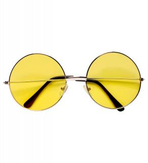 Brýle barevné skla větší Barva: žlutá