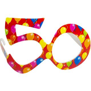Brýle k 50 narozeninám Barva: červená