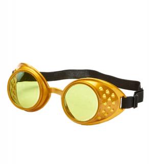 Brýle Steampunk zlaté