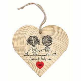 Dřevěné srdce - Láska
