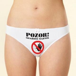 Kalhotky - Pozor, soukromý velikost druh: tanga_XL