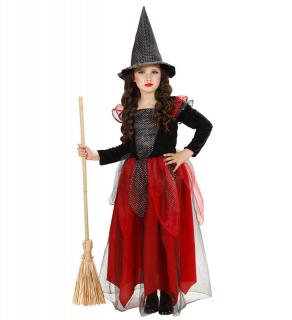 Kostým Čarodějnice s červenou sukní Velikost: 11/13 let - 158cm