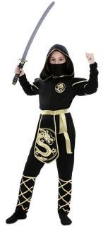 Kostým černý ninja Velikost: 10-12 let