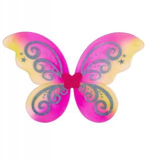 Křídla motýl - růžová