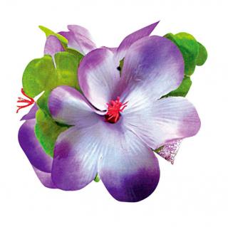 Květina na sponce - delux Barva: fialová