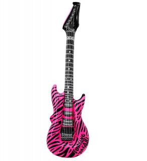 Nafukovací kytara - 107cm Barva: růžová