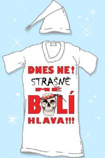 Noční košile - Dnes mě strašně bolí hlava Velikost: L