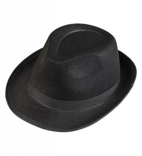 Pánská klobouk fedora - černý