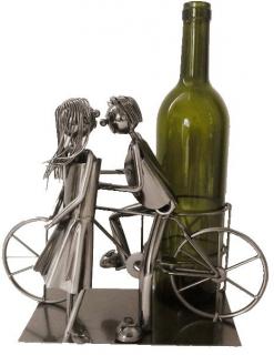 Pár na kole - stojan na víno