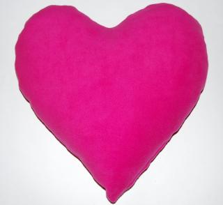 Polštář srdce - 40x35cm Barva: růžová
