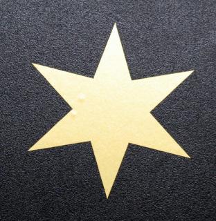 Samolepka hvězda - 3,5cm Barva: zlatá