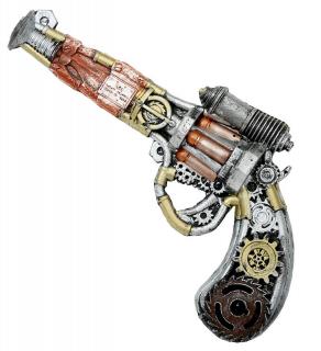 Steampunk pistole pěnová - 32cm