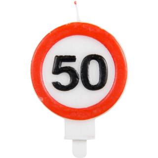 Svíčka dopravní značka - 50let