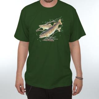 Tričko - Ryby Walleye Velikost: XXXL