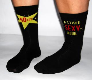 Veselé ponožky - 40let a stále sexy kluk číslo: 39-42