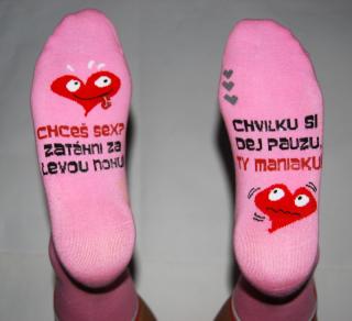 Veselé ponožky - Chceš sex? číslo: 39-42