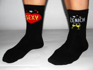 Veselé ponožky - Sexy ženich číslo: 39-42