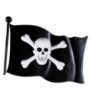Vlajka pirát plastová 45x32