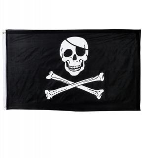 Vlajka pirátská - 150x90cm