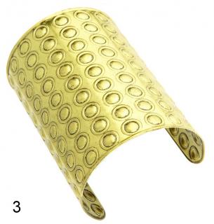Zlatý kovový náramek číslo: 3