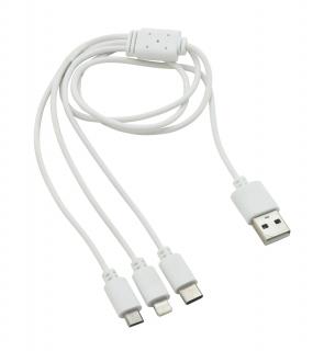 Compass Nabíjecí USB kabel 3in1 (micro USB, iPhone, USB C)