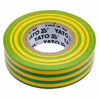 Izolační páska elektrikářská PVC 19mm / 20 m žluto-zelená