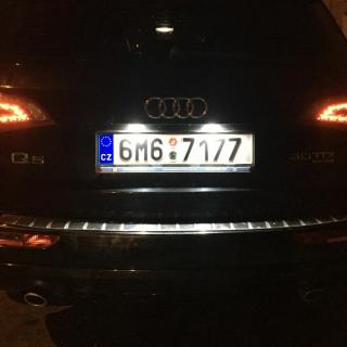 LED osvětlení SPZ Audi Q5