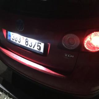 LED osvětlení SPZ na vozy VW Golf V PLUS, Jetta