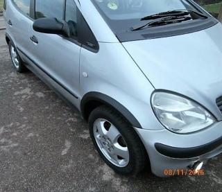 Plastové lemy blatníku Mercedes Benz A W168 1997-2004