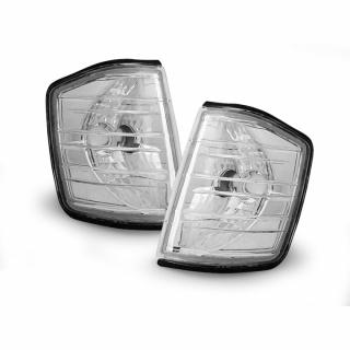 Přední blinkry, směrová světla Mercedes W201 / 190 82-93 - chromové