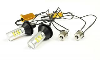 Superlight LED žárovky BA15S směrových světel s denním svícením 42 diod