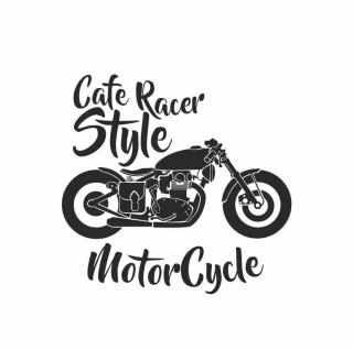 CAFE RACER,  pískování obrázku (Pískování obrázku na sklo z naší nabídky)