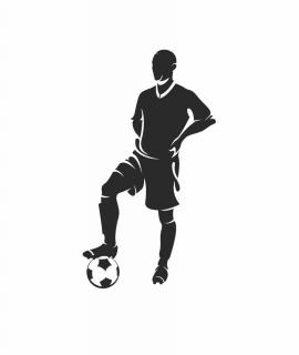 FOTBALISTA 3, pískování obrázku (Pískování obrázku na sklo z naší nabídky)