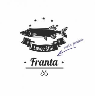 LOVEC ŠTIK pískování obrázku (Pískování obrázku na sklo z naší nabídky)