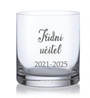 Maturitní sklenička na whisky, Třídní učitel 280ml, 1 ks (Do poznámky v nákupním košíku napište požadovaný rok)