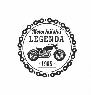 MOTORKÁŘSKÁ LEGENDA,  pískování obrázku (Pískování obrázku na sklo z naší nabídky)