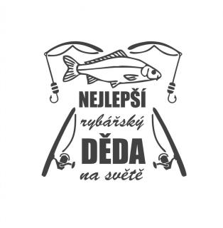 NEJLEPŠÍ DĚDA pískování obrázku (Pískování obrázku na sklo z naší nabídky)