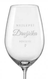 Svatební sklenička Nejlepší Družička, 1 ks