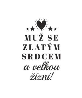 ZLATÉ SRDCE, pískování obrázku (Pískování obrázku na sklo z naší nabídky)