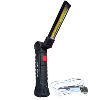Dílenská LED lampa s magnetem a USB,19cm