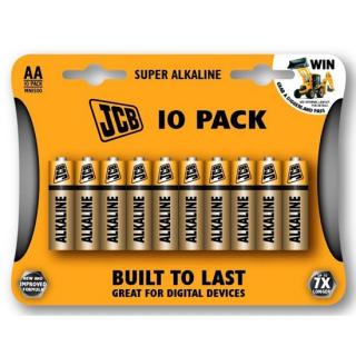 JCB-SUPER-alkalická baterie, AA/LR 06 - blistr 10ks