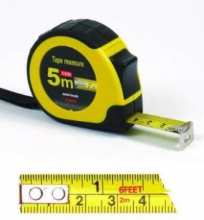 Kvalitní svinovací metr 5Mx19mm páska:cm/inch