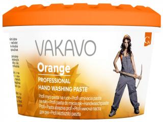 Mycí pasta na ruce VAKAVO Orange, 600g