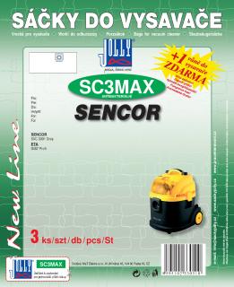 Sáčky do vysavače SC3 MAX - textilní Vůně sáčku: Classic (nevoňavý)