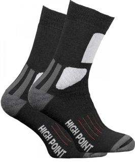 High Point Mountain 2.0 Merino - ponožky Barva: black, Velikost: 35-38